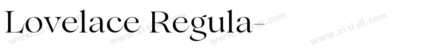 Lovelace Regula字体转换